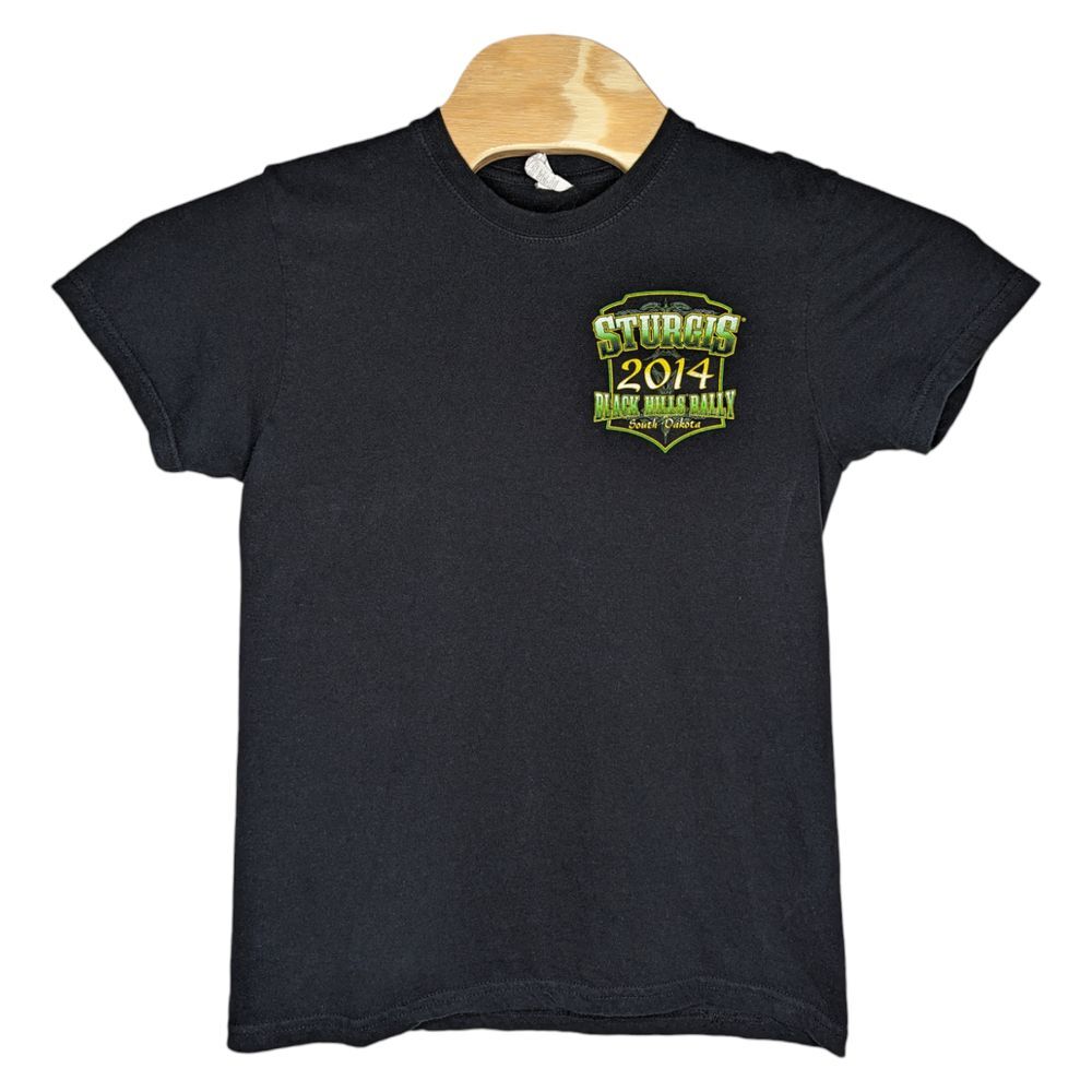 Sturgis South Dakota‎ T Shirt Size Small Black Hills Rally 2014 Motorcycle Event